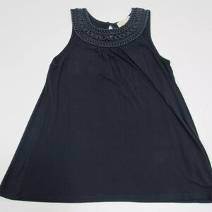 Michael Kors Women's Size M Blue  Crochet Sleeveless Blouse